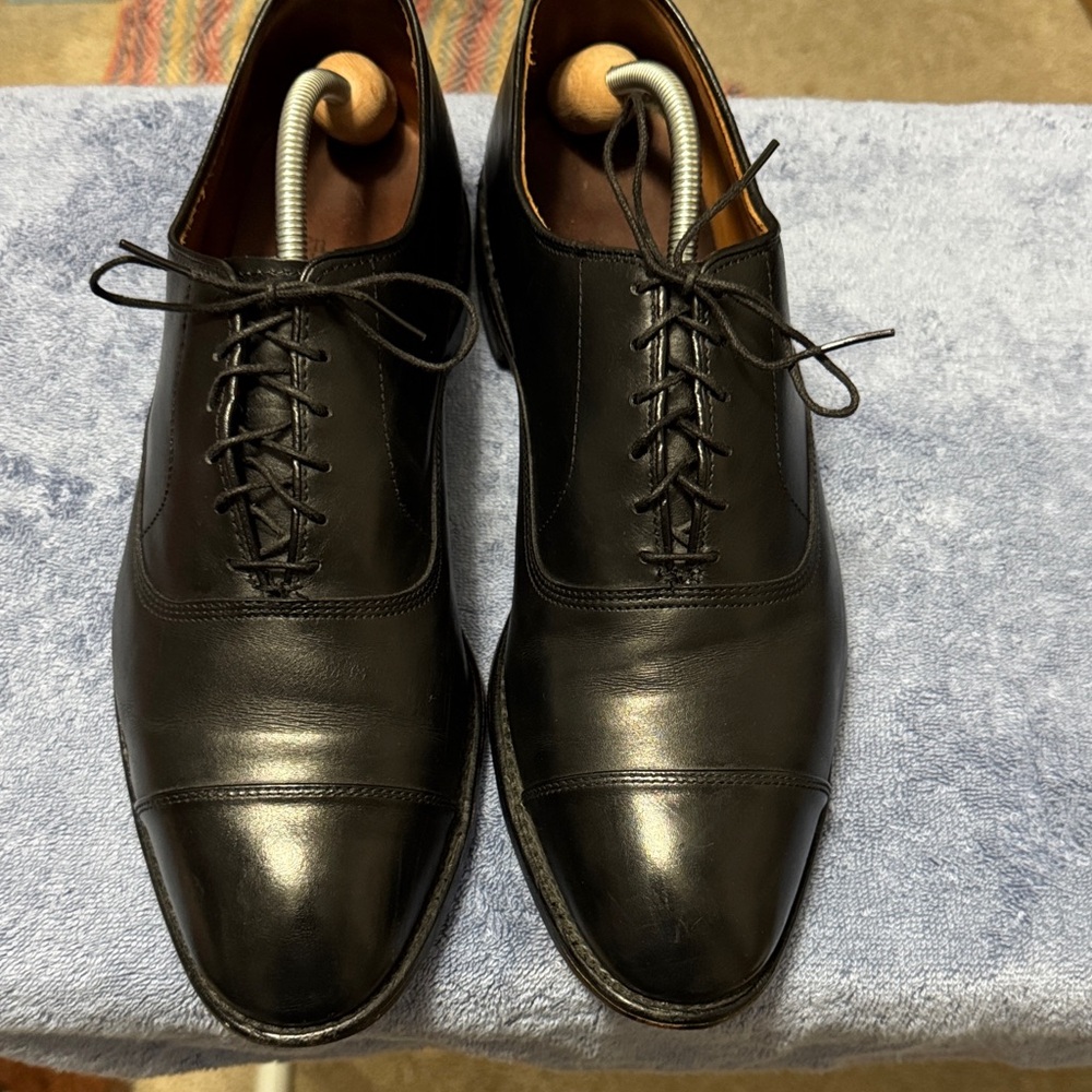 Allen Edmonds Park Avenue Black Leather Oxfords Size 12